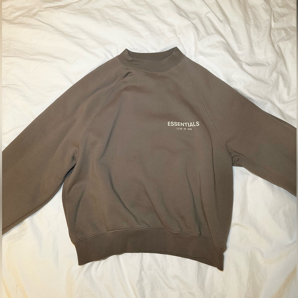 ESSENTIALS Fear of God Taupe Cotton Sweatshirt Sz
XXS